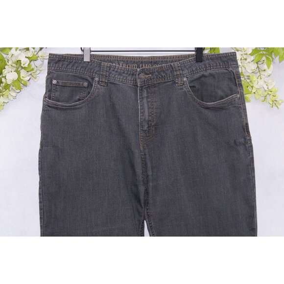 PrAna Men's Jeans Slim Fit Gray Charcoal Breathe Straight Stretch Denim 38x32 - Picture 3 of 7